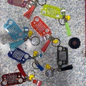 Custom jeep zodiac keychains